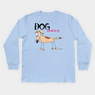 Dog daze Kids Long Sleeve T-Shirt